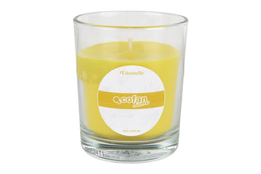 Cofan – Vela Citronela en Vaso de Vidrio | 28 h de duración | Pack 1 o Pack 6